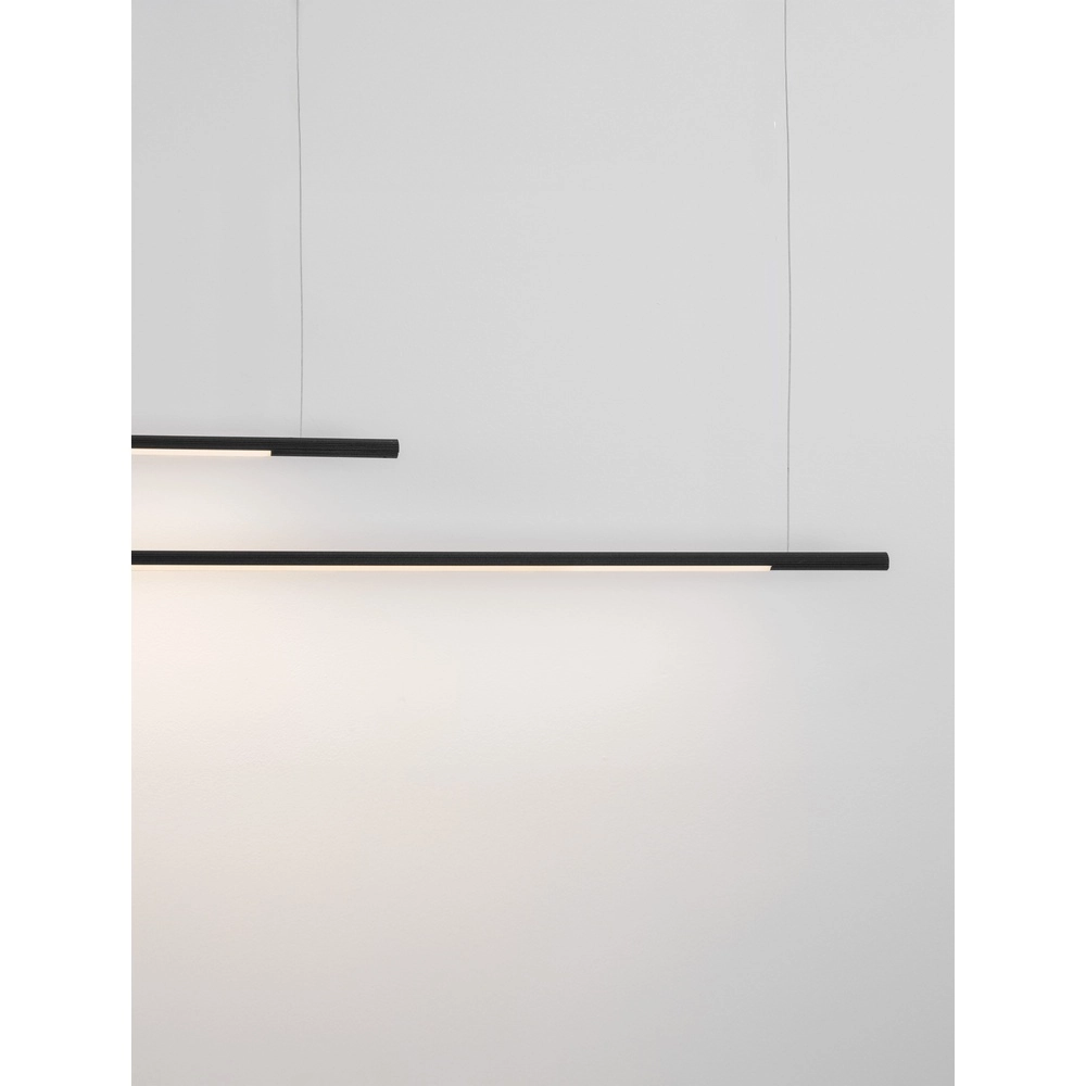 Strakke hanglamp Brillia zwart 161cm Lyora 5212017473790