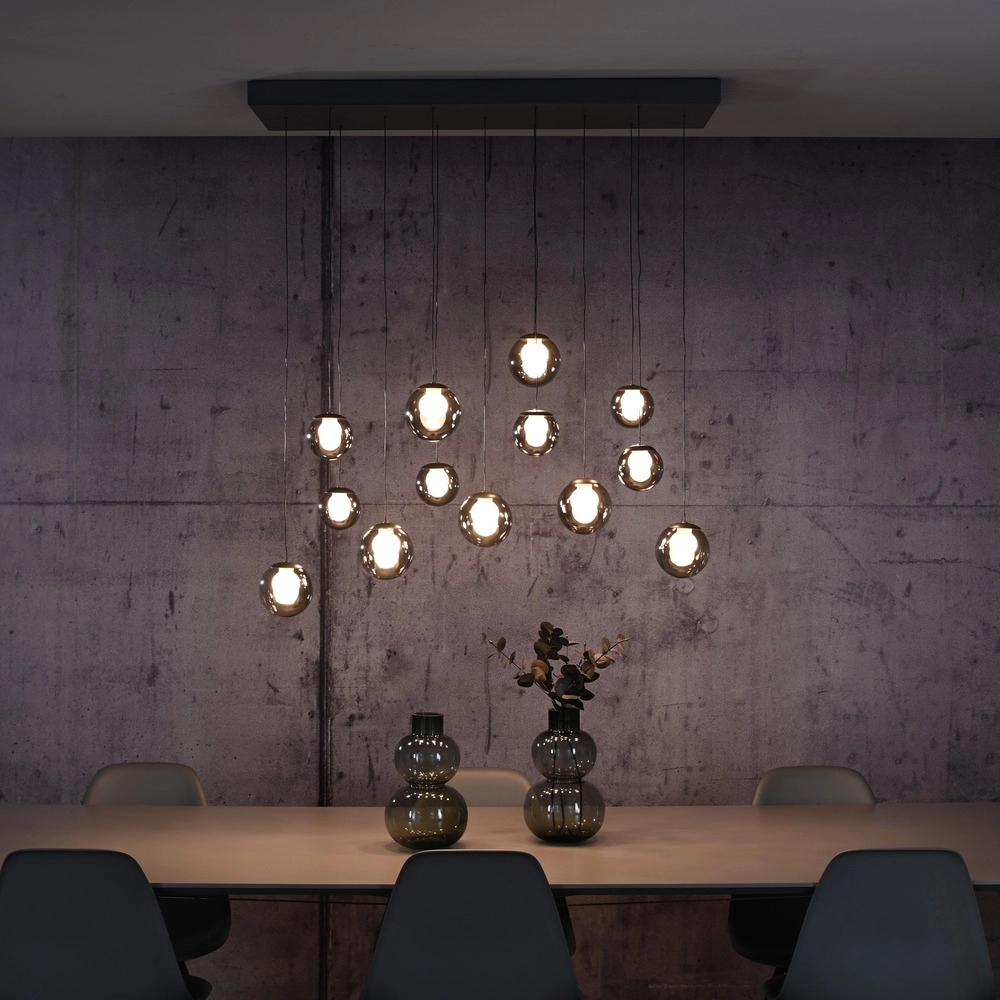 13-lichts hanglamp Pure Popup mystic grey Paul Neuhaus 4012248398302