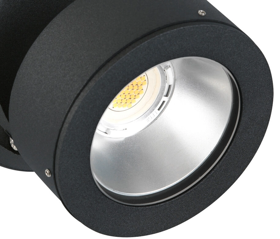 Buitenverlichting opbouwspot Growie zwart Albert 4007235623895
