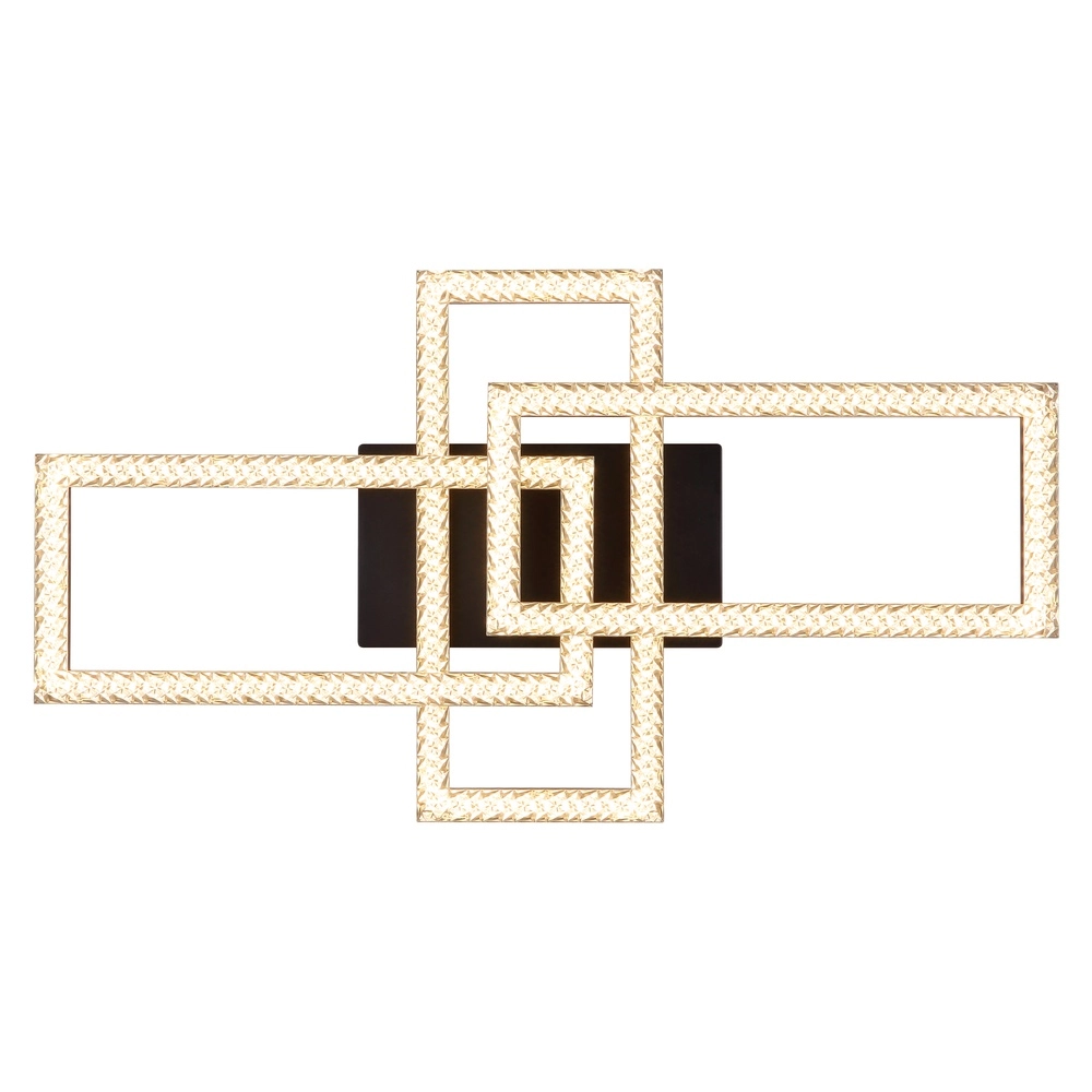 Zwarte design plafondlamp Sapena met kristal Globo 9007371453559