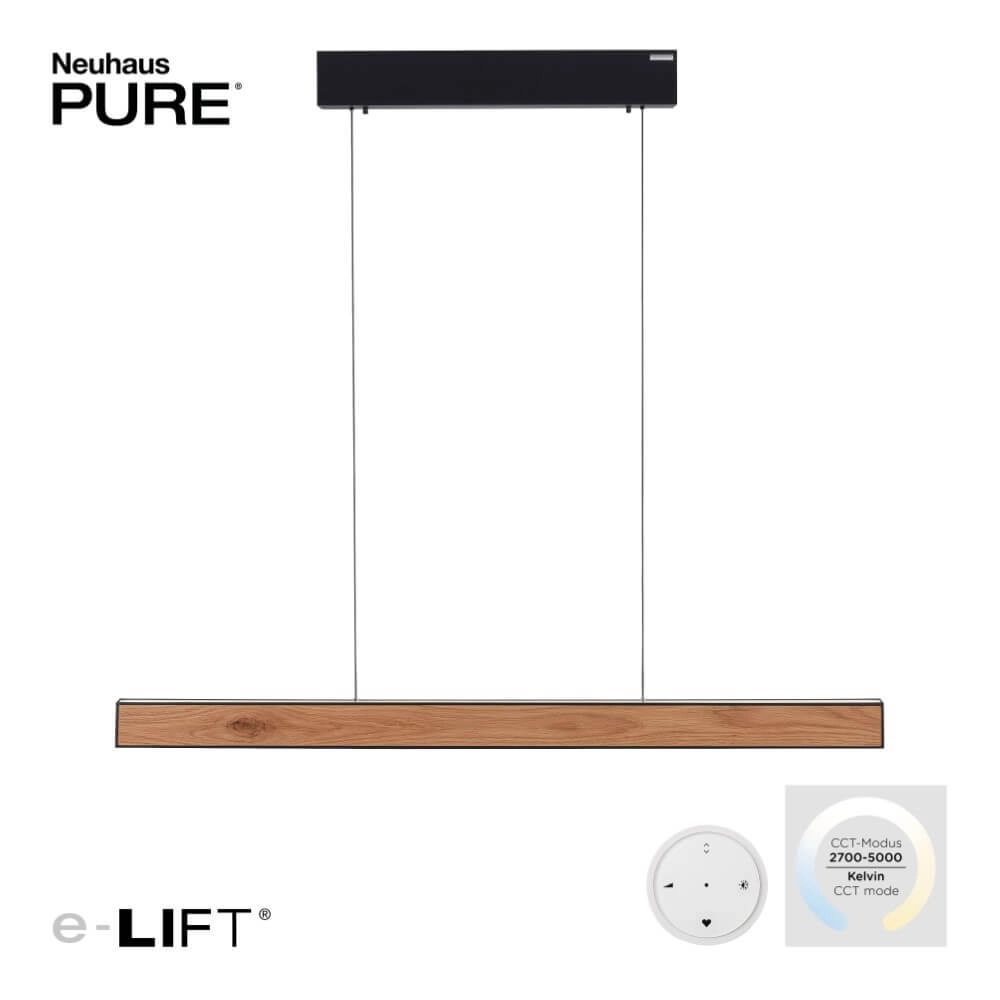 Design hanglamp Pure E-Motion hout Paul Neuhaus 4012248372937