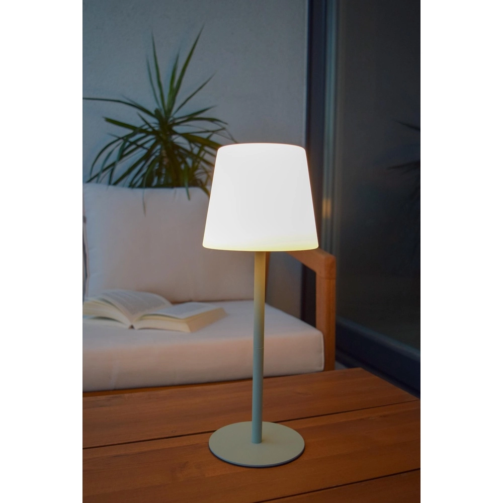Oplaadbare tafellamp Tyon groen Lucide 5411212134752