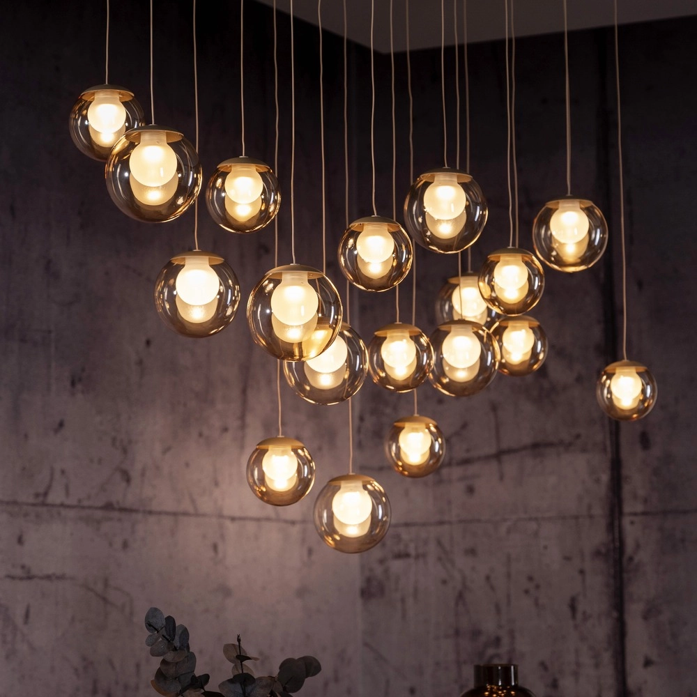 19-lichts hanglamp Pure Popup bronce Paul Neuhaus 4012248396704