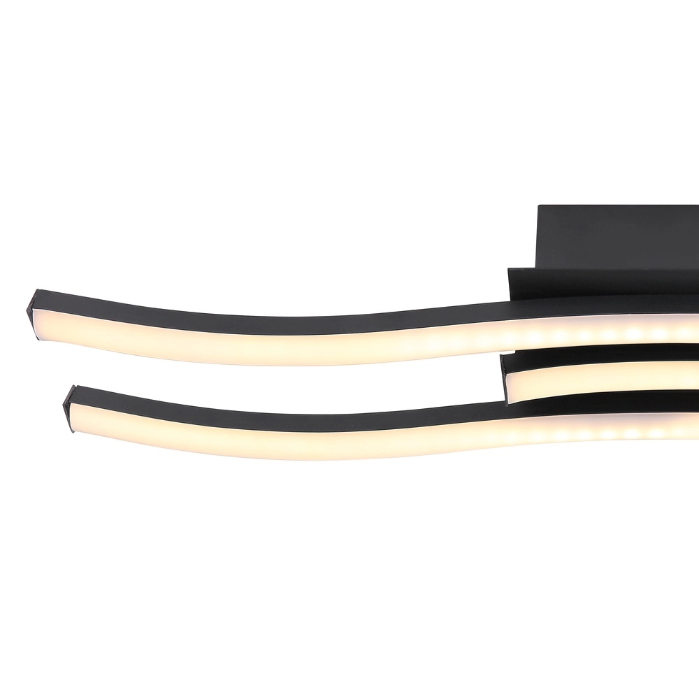 Design plafondlamp Kasimir zwart Globo 9007371418305