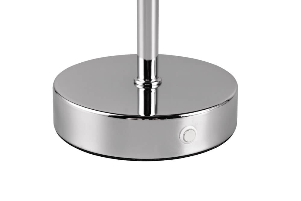 Oplaadbare tafellamp Jeff chroom Trio 4017807598988