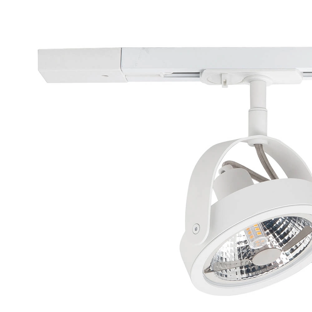 1-fase railset 100cm Malta wit met 3 spots Highlight 8718379042805
