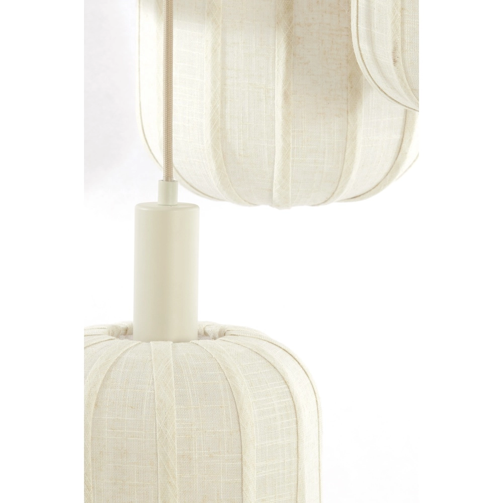 7L vide hanglamp Tufia linnen crème Light & Living 8717807816759