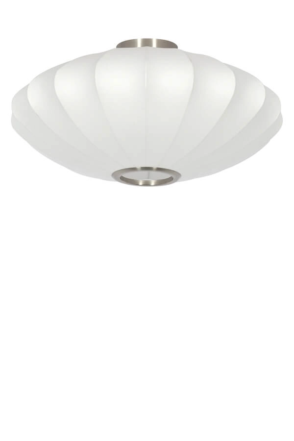 Japandi plafondlamp Fay Ø 50cm wit Light & Living 8717807760458