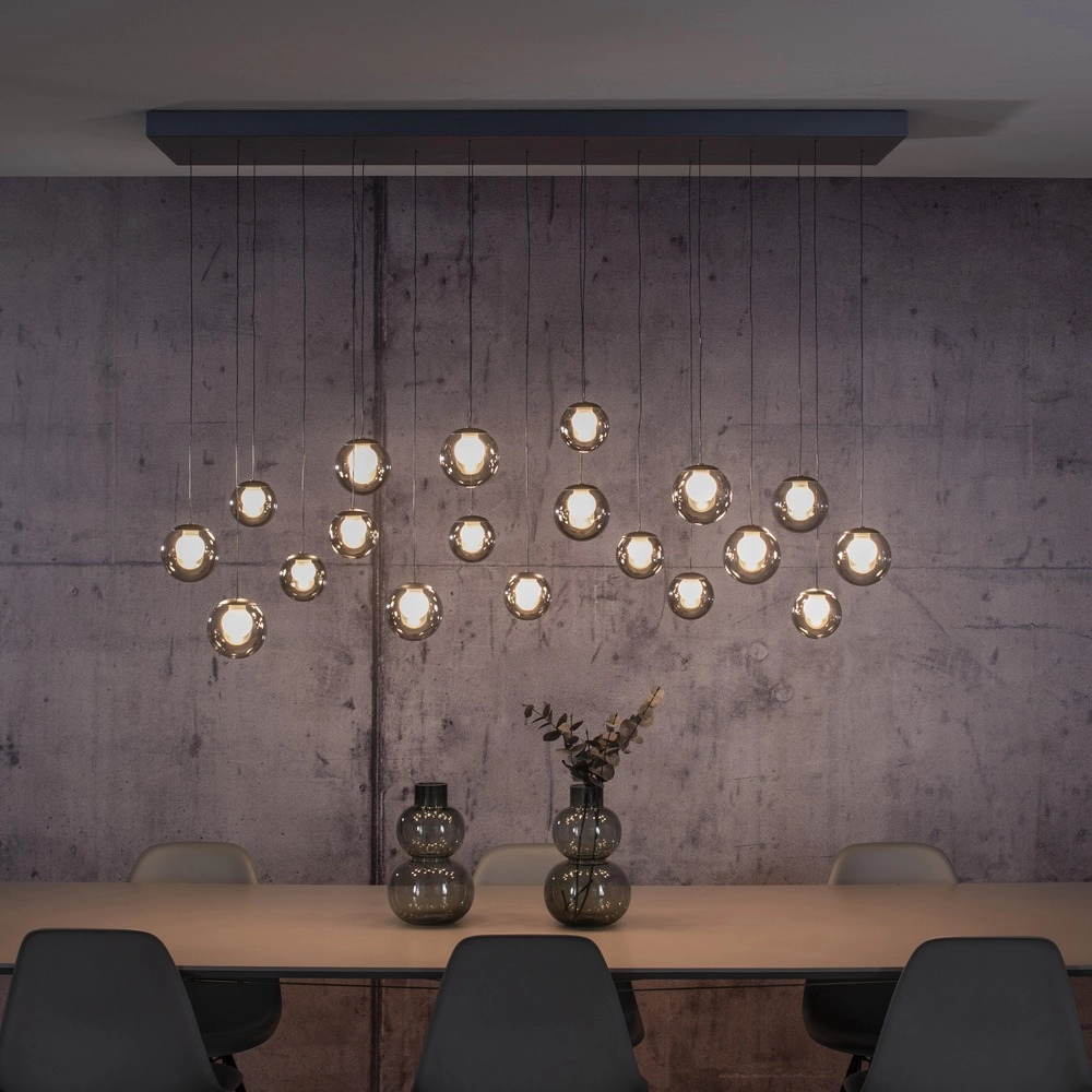 19-lichts hanglamp Pure Popup mystic grey Paul Neuhaus 4012248396698