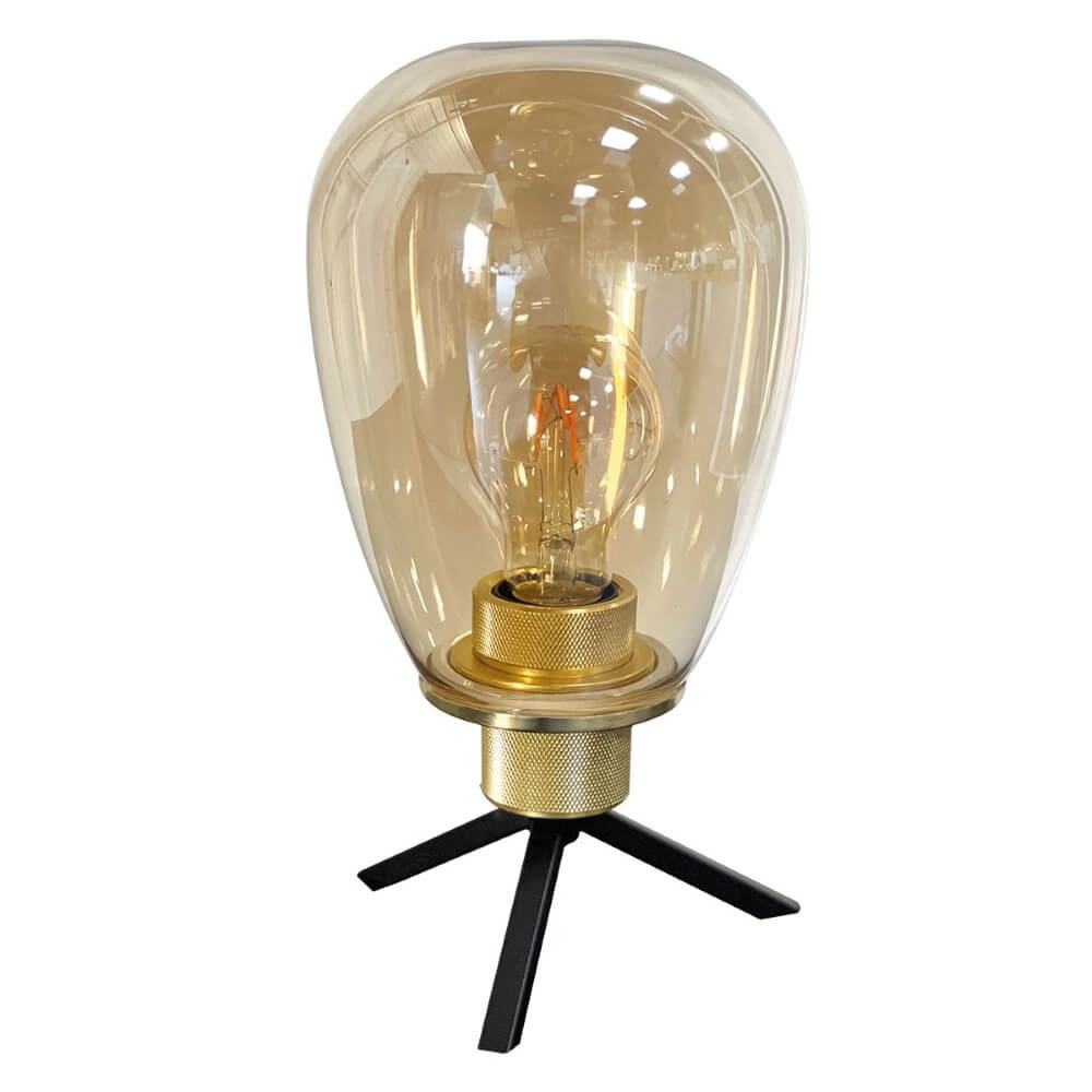 Tafellamp Reflexion Ø 15cm - met amber glas Steinhauer 8712746171013