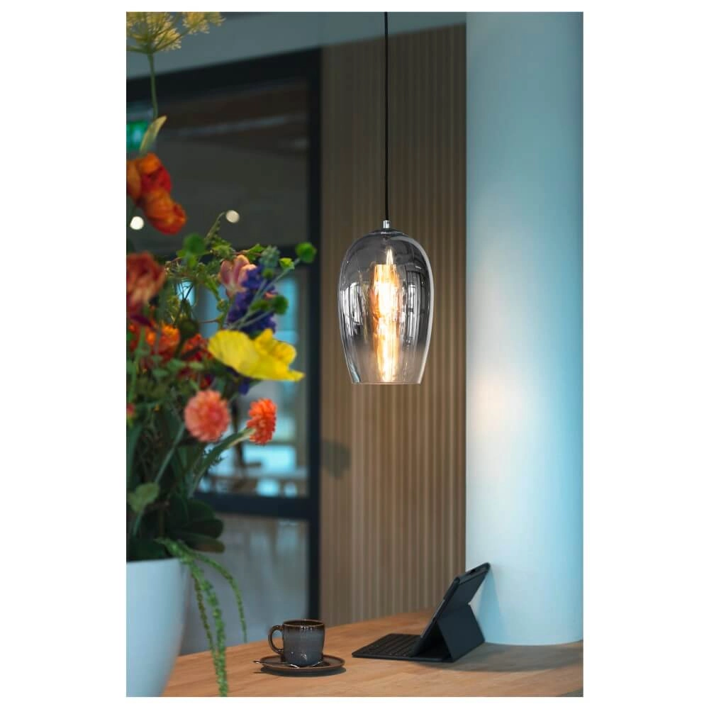 Glazen hanglamp Pantilo smoke glas - Ø 18cm SLV 4024163266420