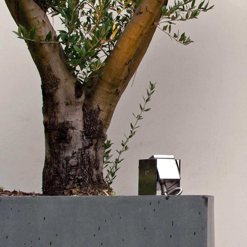 Muurspot buiten Q-Bic Nickel 9cm RVS Royal Botania