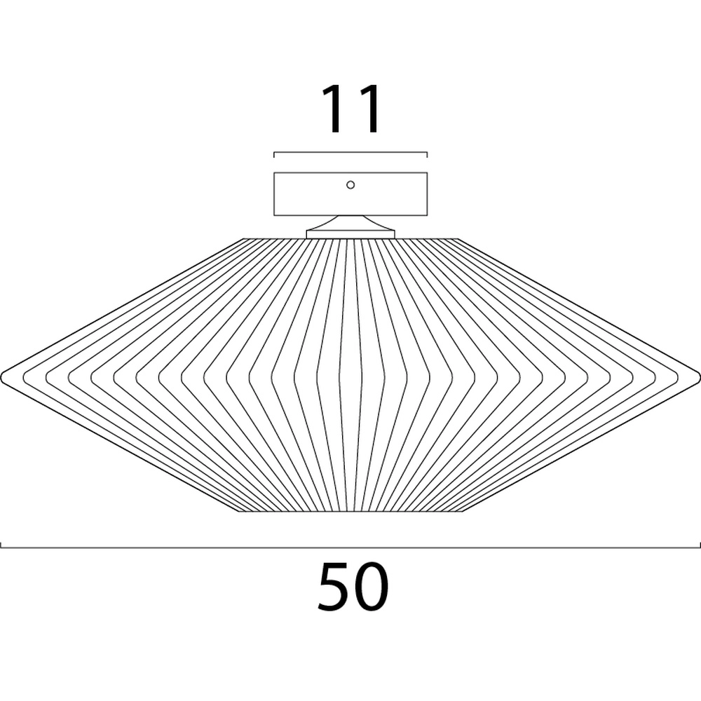 Japandi plafondlamp Bicono Ø 50cm Masterlight 8718121344799