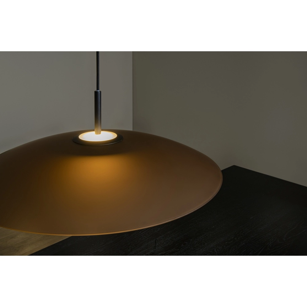 Strakke hanglamp Menga Ø 60cm amber glas Premium by Lucide 5411212251169