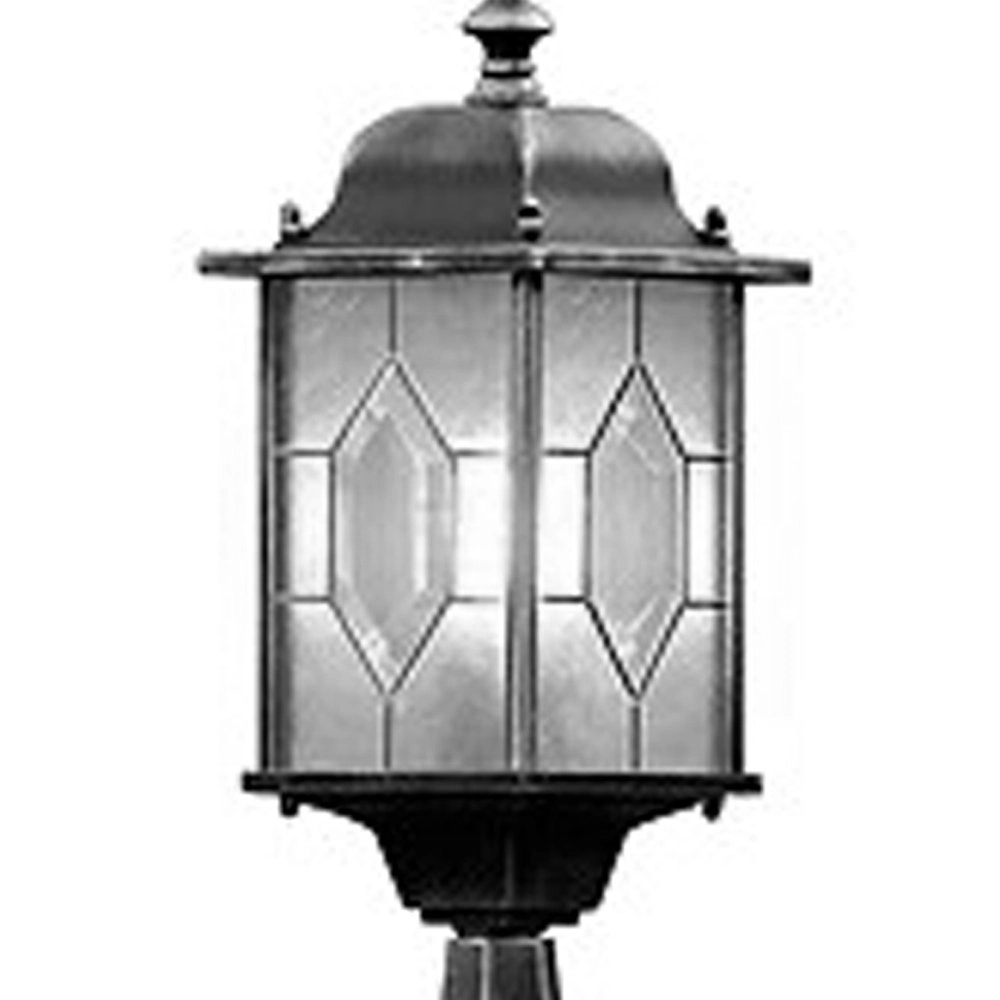 Sokkellamp Milano 51cm zwart zilver gevlamd KonstSmide 7318302467593