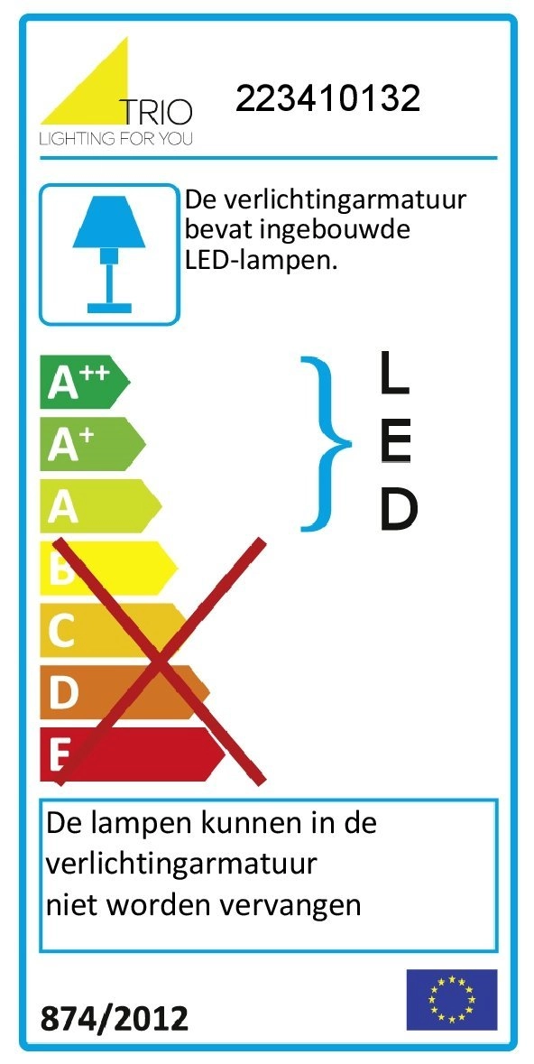 Wandlamp Lacapo zwart Trio 4017807306309