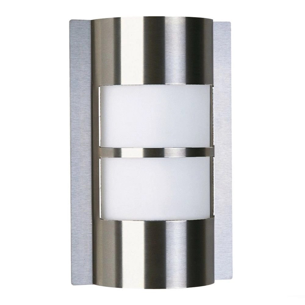 RVS buitenwandlamp Rondo 28cm