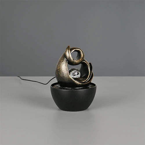 Tafellamp Luma bruin Trio 4017807691375