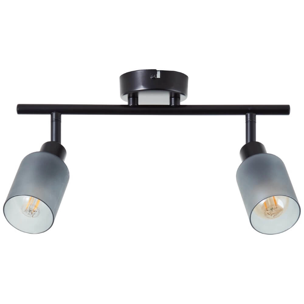 Zwarte plafondlamp Loralie 2-lichts Brilliant 4004353413230