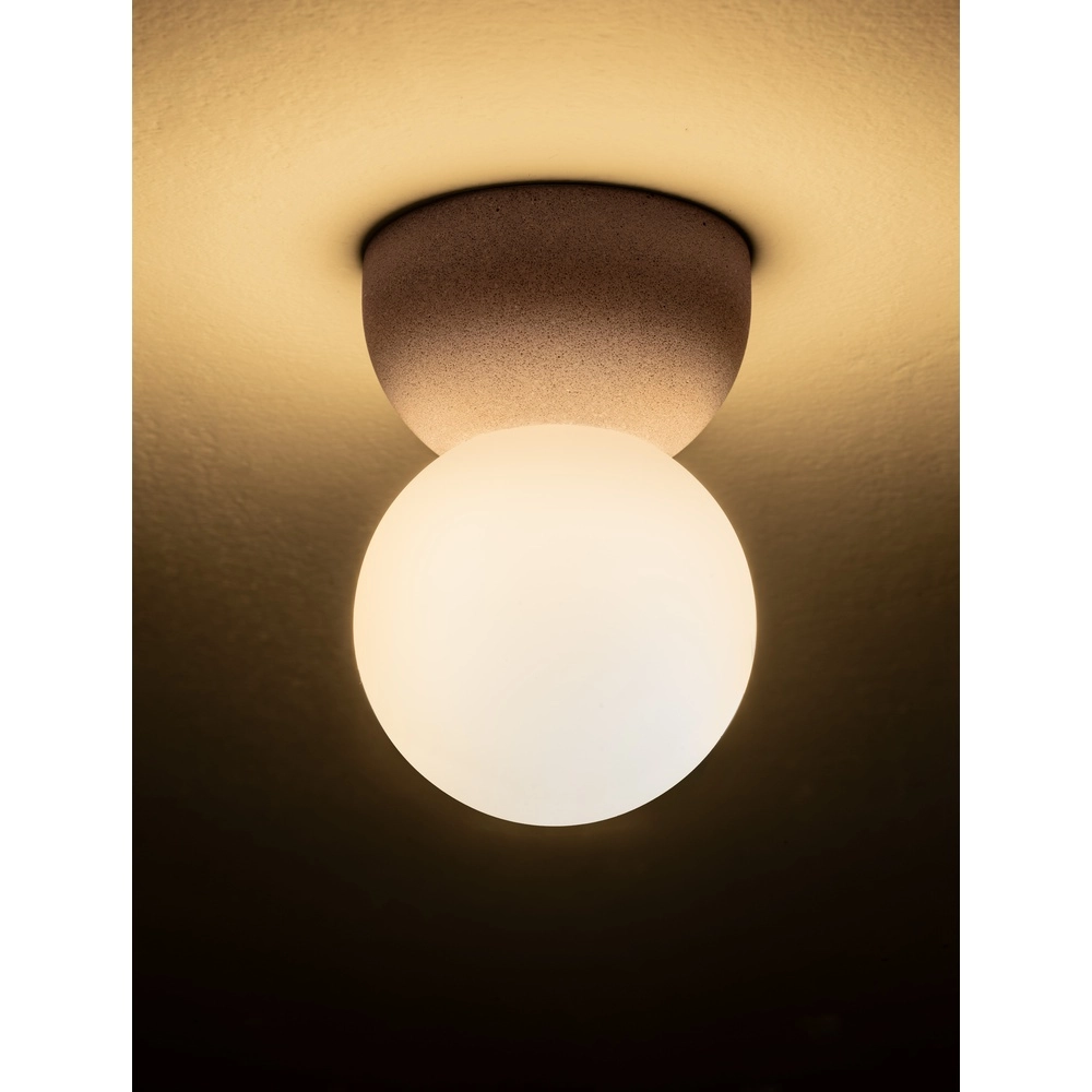 Plafondlamp Zero rood met wit Plafondlamp Zero rood met wit