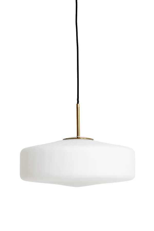 Hanglamp Pleat goud met wit Ø 40cm Light & Living 8717807687809
