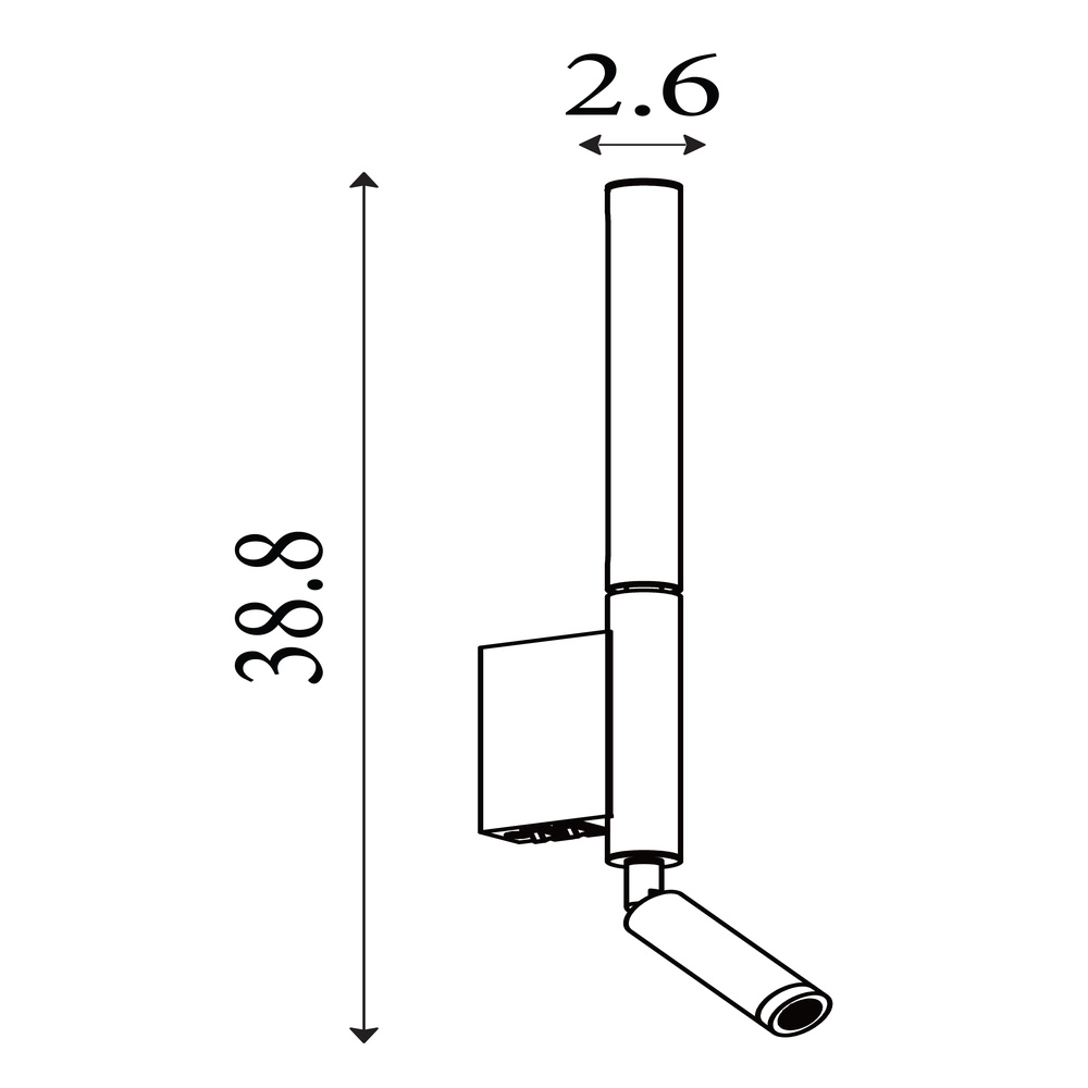 Design wandlamp Architect zwart Searchlight 5053423296401