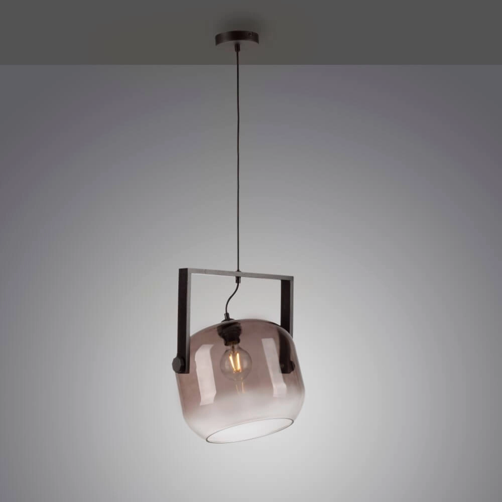 Hanglamp Cup 2.0 1-lichts smoke glas Just Light 4043689004750