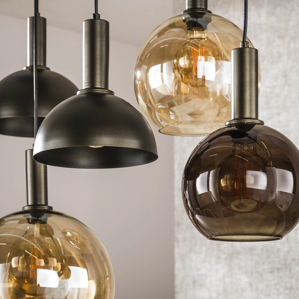 Hanglamp Cluster met gemixte kappen Lyora 8716803511750