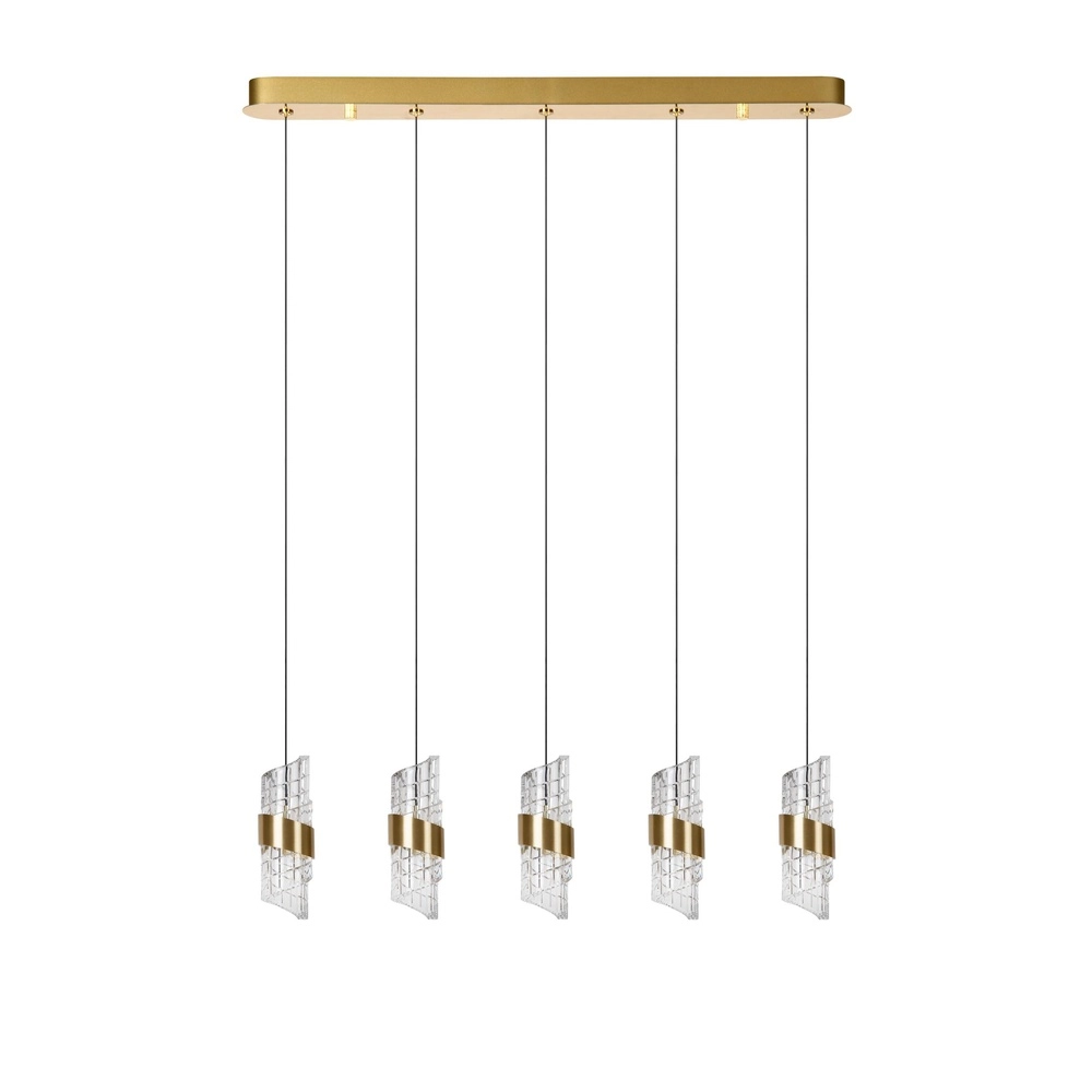 Design hanglamp Kligande 5-lichts goud recht