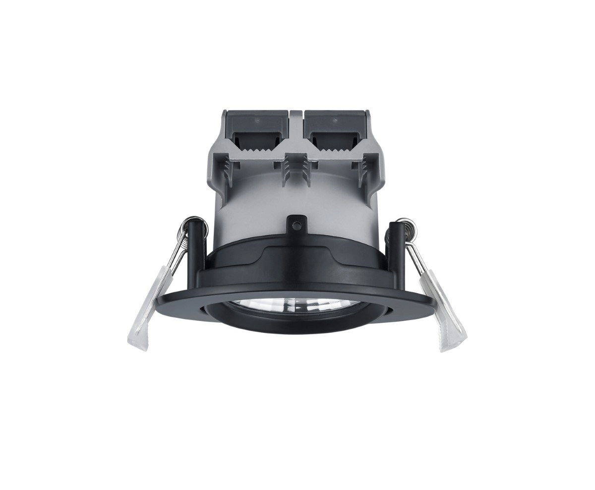 Led inbouwspot Pamir Round 5,5w - 3000K - 8,5cm zwart Trio 4017807378085