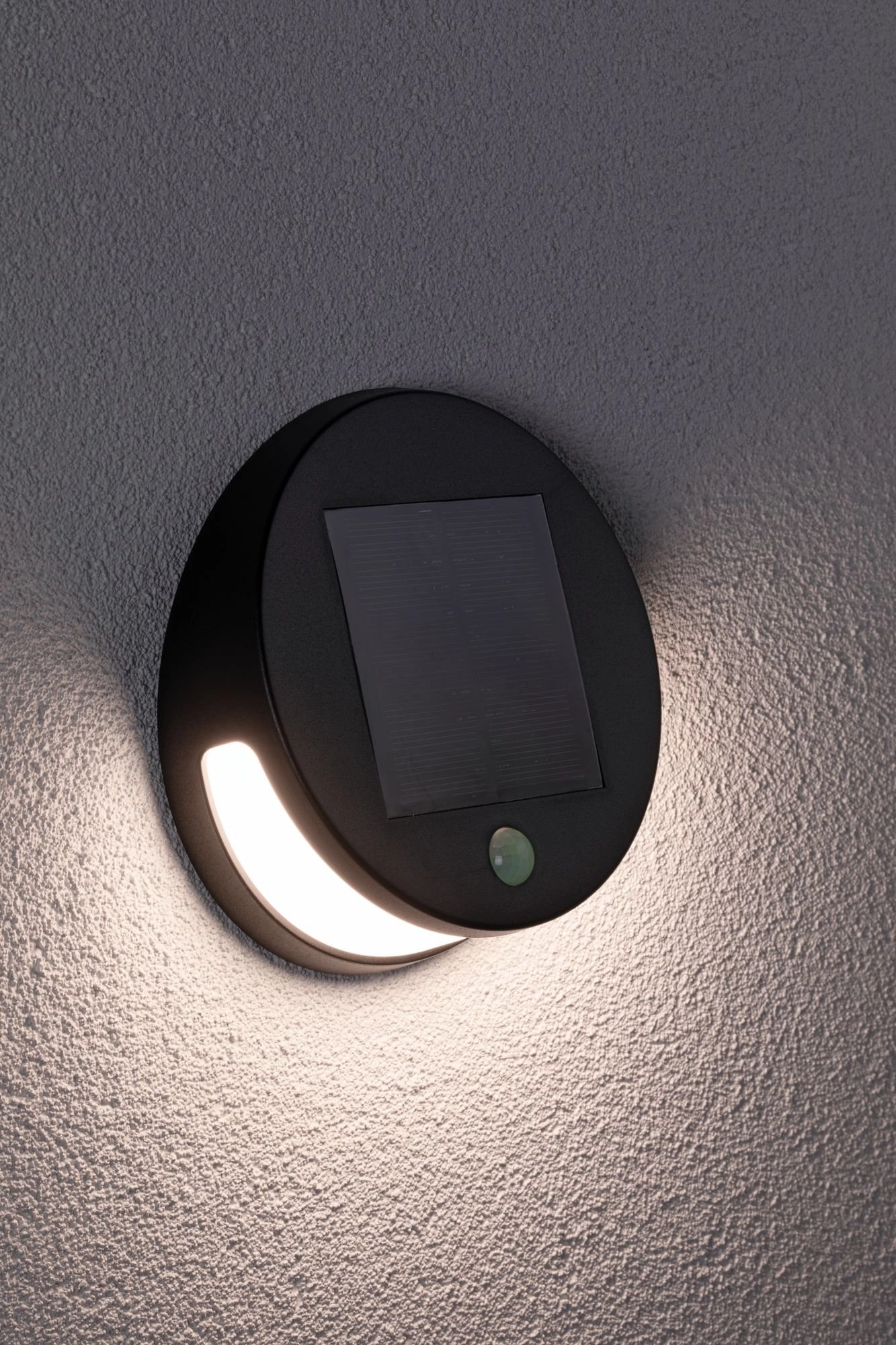 Ronde solar wandlamp Helena met sensor Paulmann 4000870942659