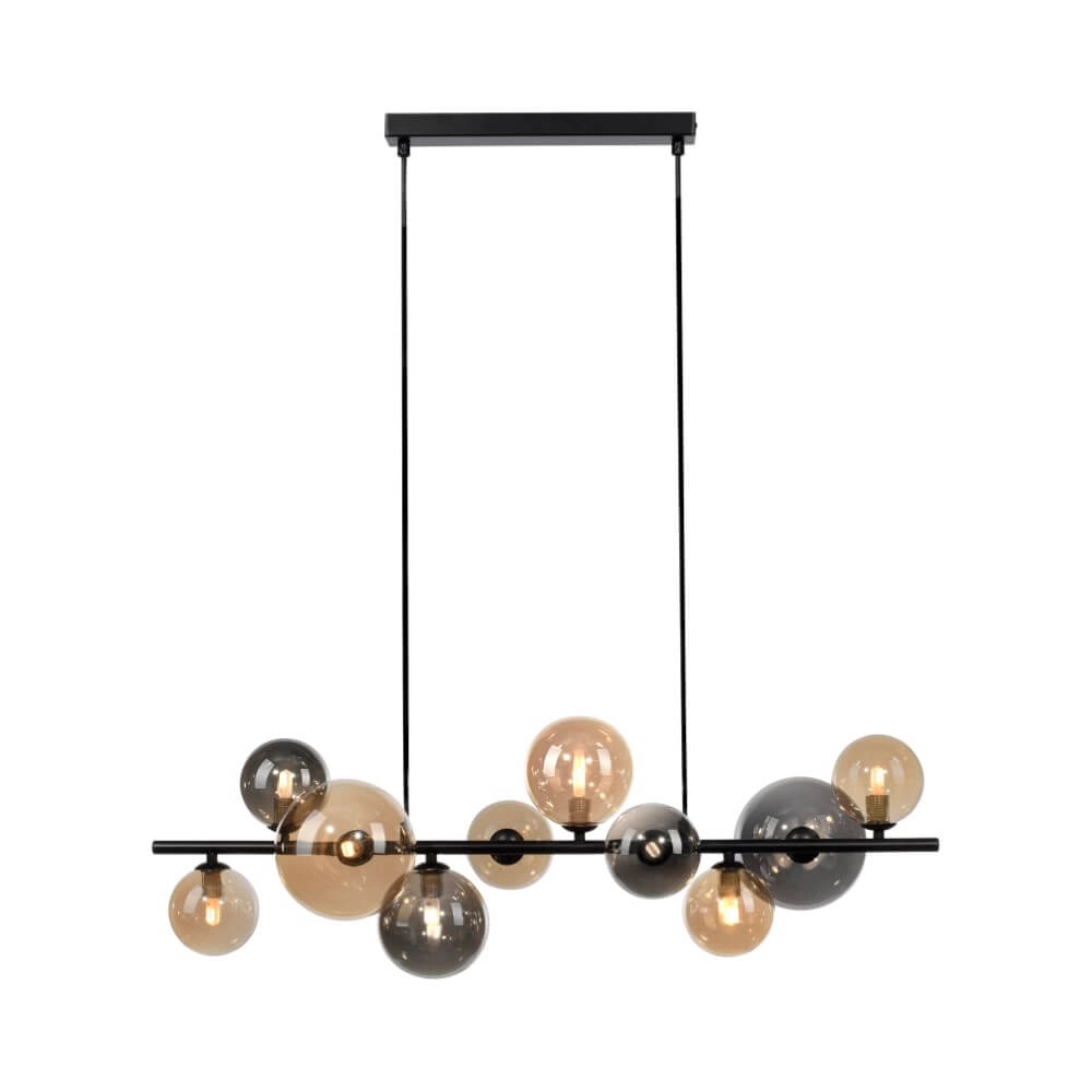 Zwarte hanglamp Popsicle design 10-lichts Paul Neuhaus 4012248375495