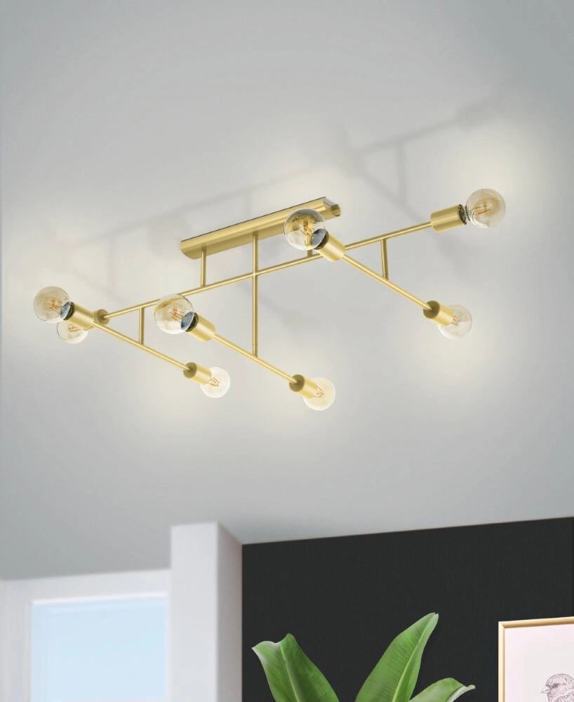 Gouden plafondlamp Belsiana 1 8-lichts Eglo 9002759988821
