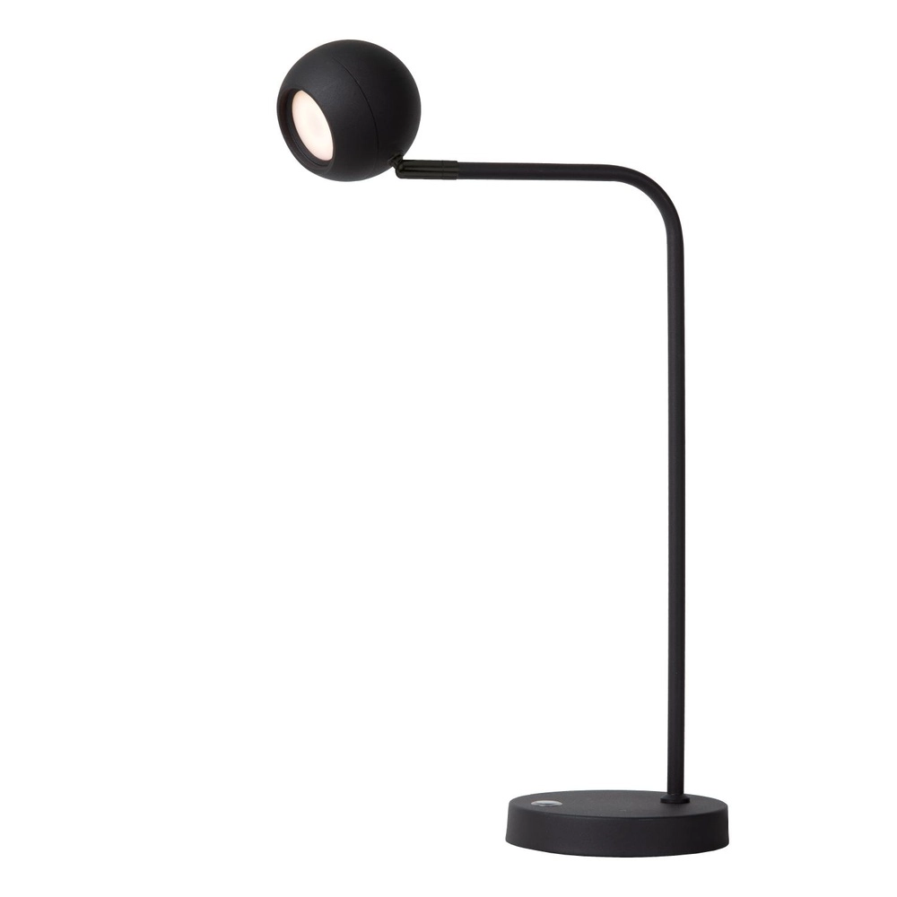 Oplaadbare bureaulamp Comet zwart Lucide 5411212361288