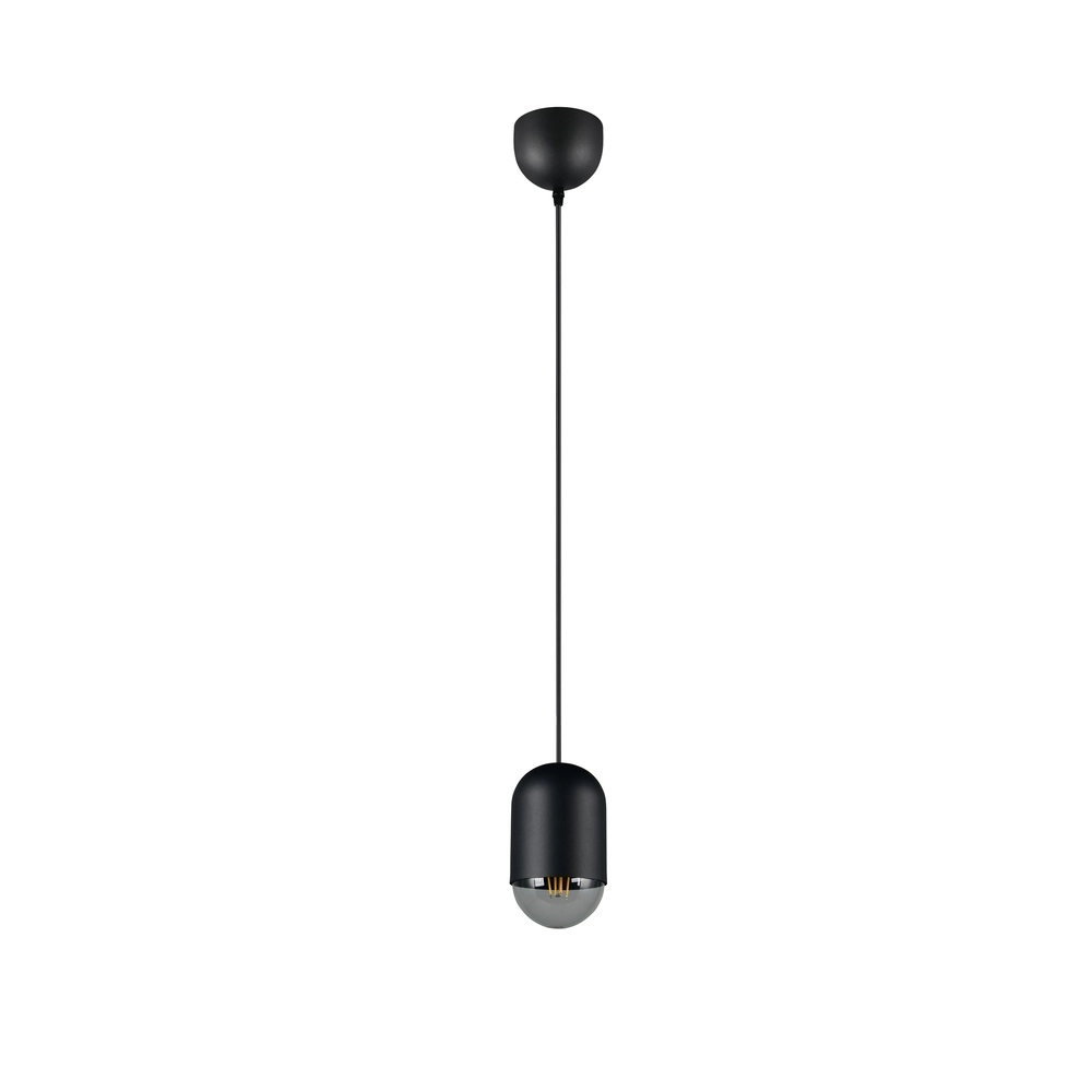 Unieke hanglamp Nara zwart Ø 10,5cm Trio 4017807661774