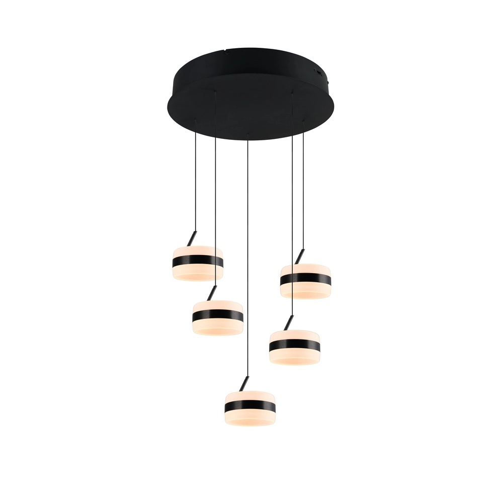 Design hanglamp Dios zwart 5-lichts Design hanglamp Dios zwart 5-lichts