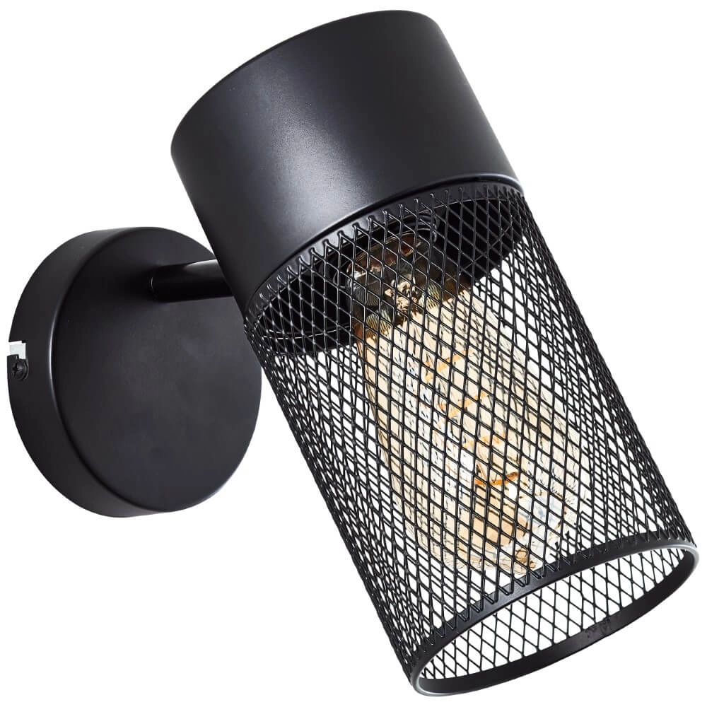 Zwart wandlampje Kamolo Brilliant 4004353409394