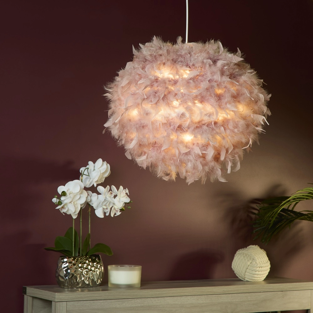 Roze hanglamp Kate veren Searchlight 5053423305974
