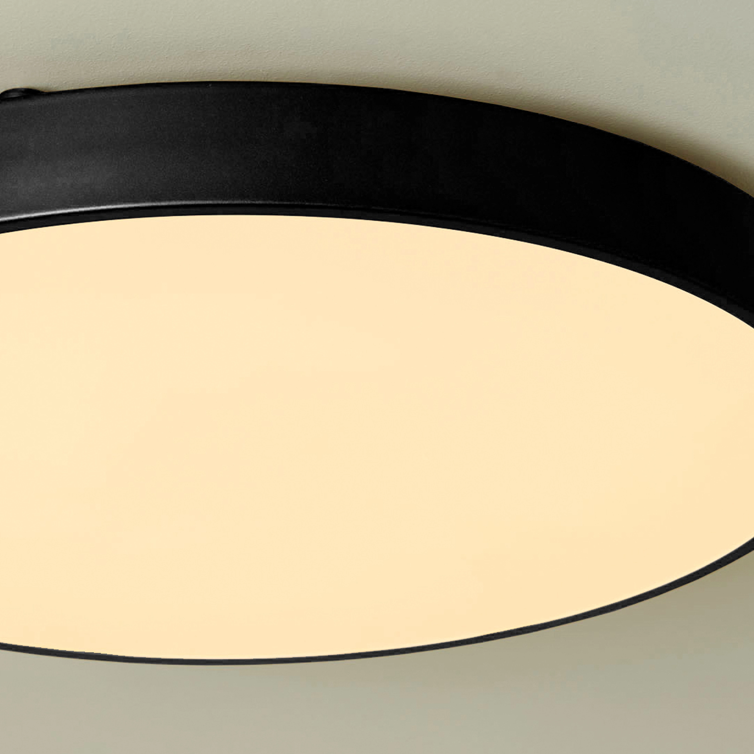 Plafonniere Grace Ø 50cm zwart Lyora 5053423315898