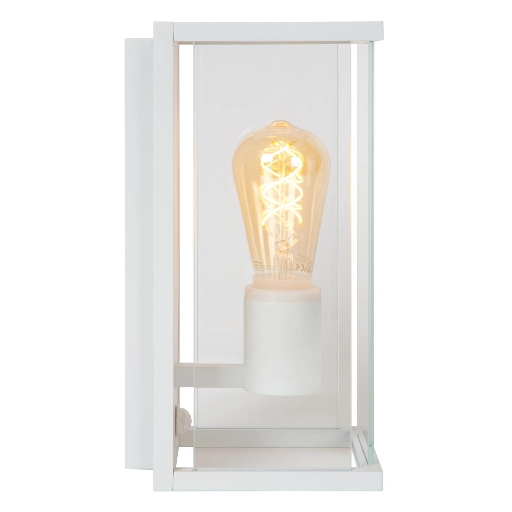 Strakke wandlamp Claire met sensor wit Lucide 5411212272362