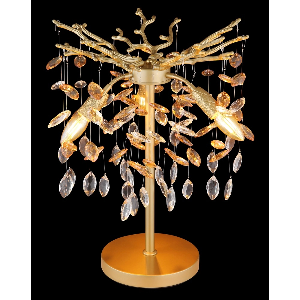Tafellamp Queena goud Ø 36cm Globo 9007371528684