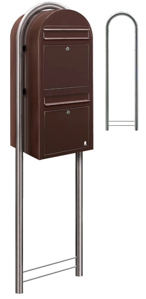 Brievenbus Duo 8017 Donkerbruin Bobi 6417237014085