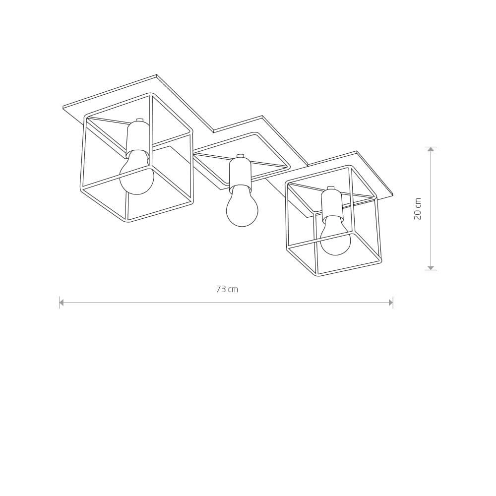 Plafondlamp Coba 3-lichts Lyora 5903139904391
