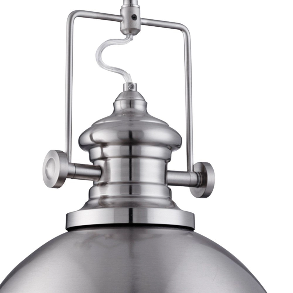 Hanglamp Industrial Pendants Ø 31cm zilver mat Searchlight 5053423050904
