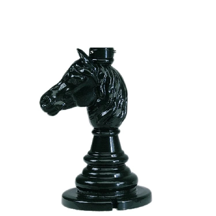 Nostalgische Paard sokkel Horse zwart