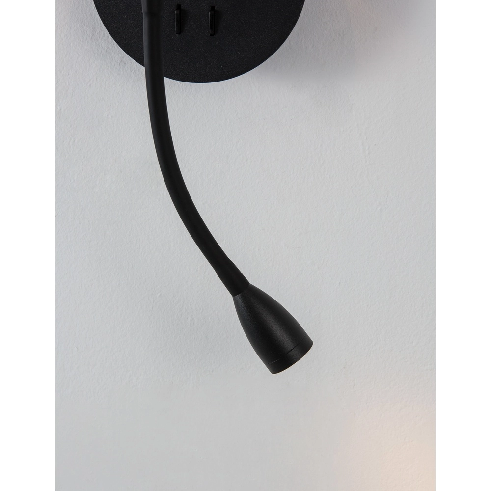 Bedlampje Nia zwart Lyora 5212017427120