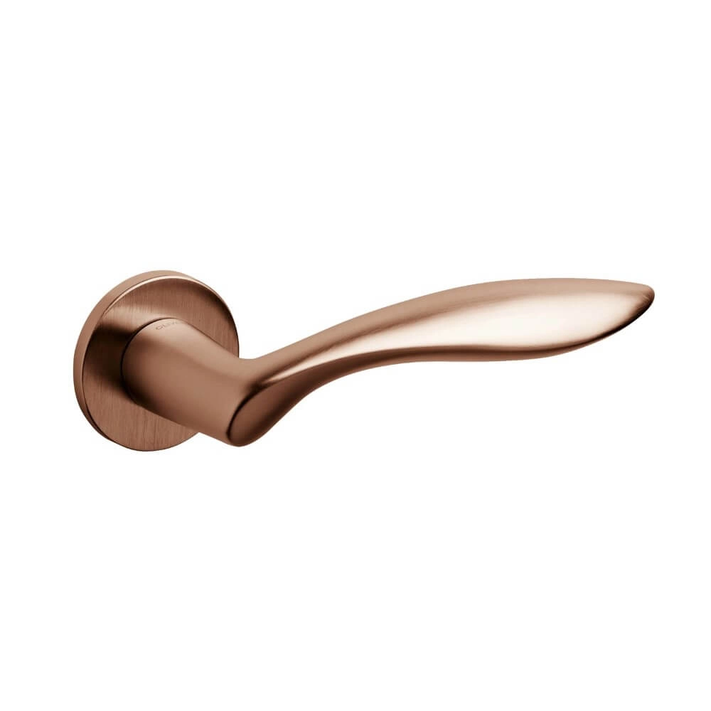 Design deurklink Onda mat koper