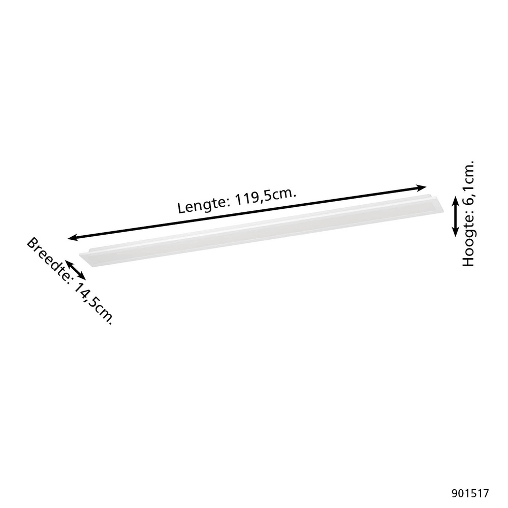 Smart plafondlamp Moradillo-Z wit 14,5cm Eglo 9008606342204