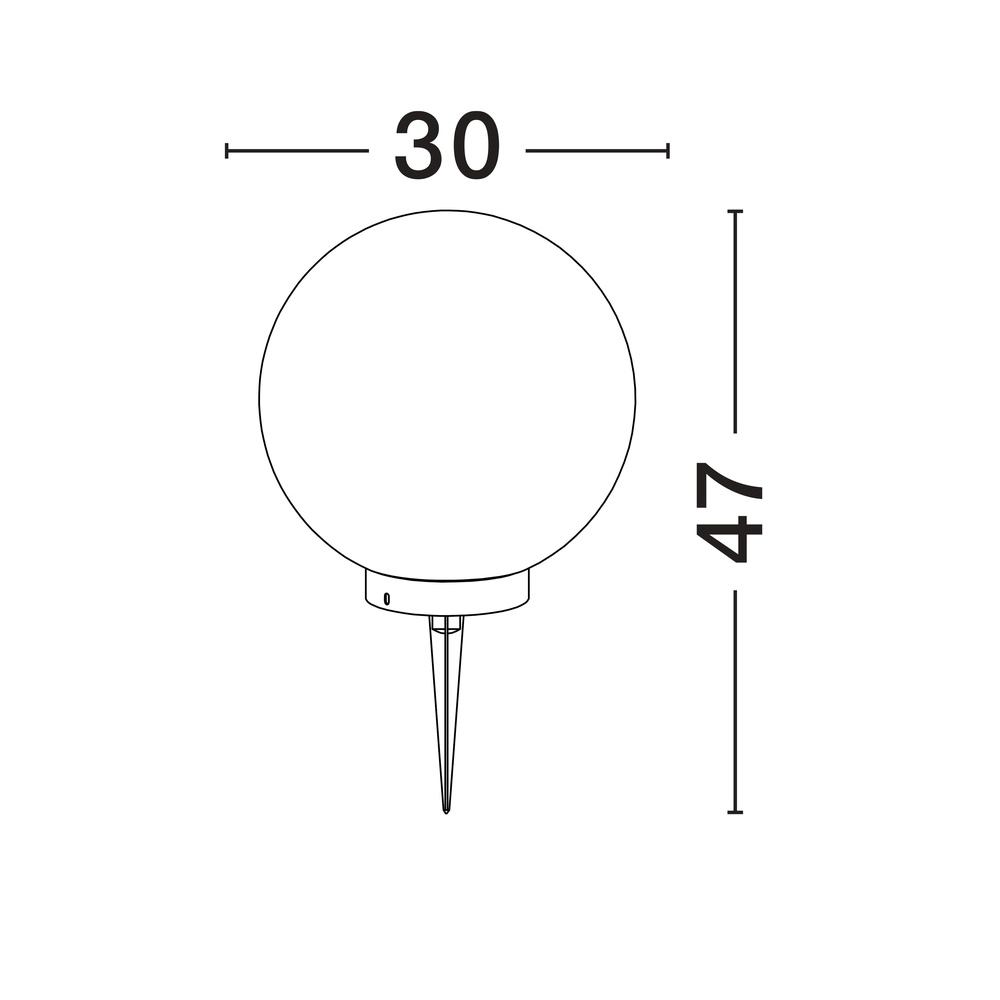 Bollamp Moon Ø 30cm Lyora 5212017454584