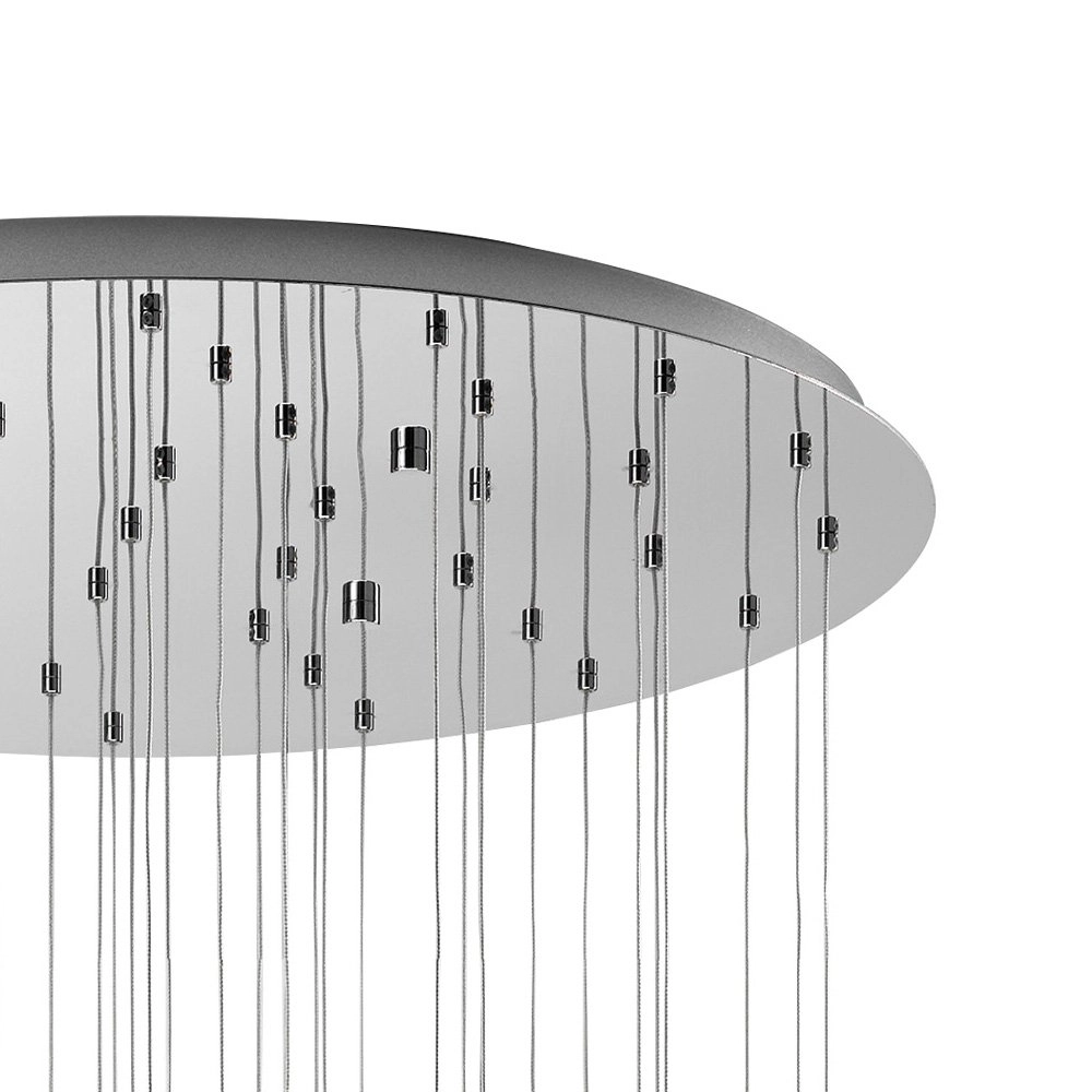 Pendant lamp Pianopoli 43-light 78cm gray Stars of Light 9002759936617